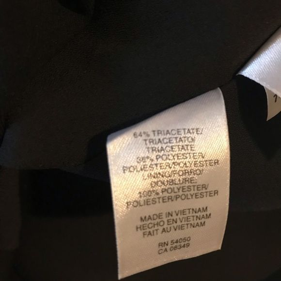 JONES NEW YORK 4 LBD V neck front and back zipper back black dress - Picture 5 of 10